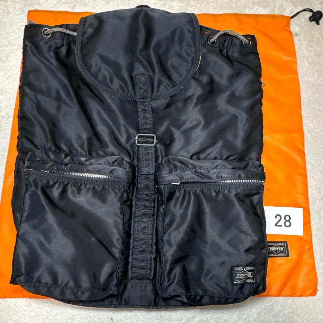 28 美品　ポーター　タンカー　リュック　バックパック　ブラック