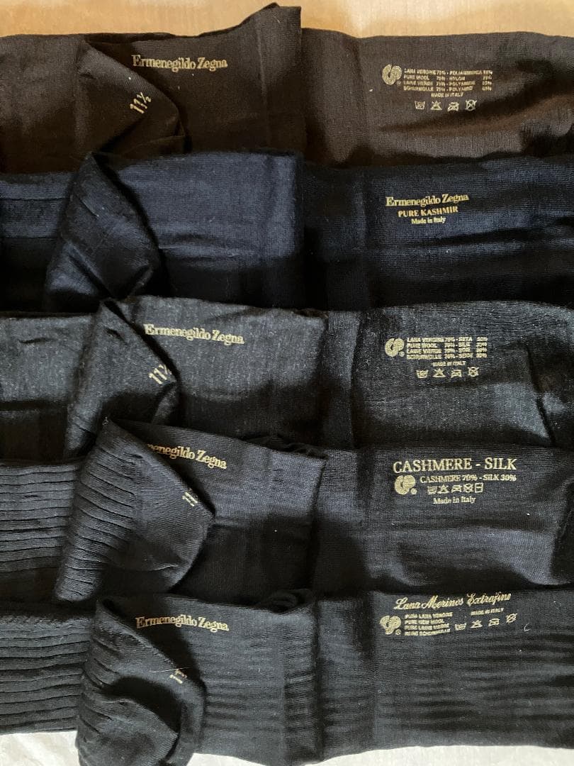 ス*ス様 Ermenegildo Zegna ロングホーズ カシミヤ シルク ウ