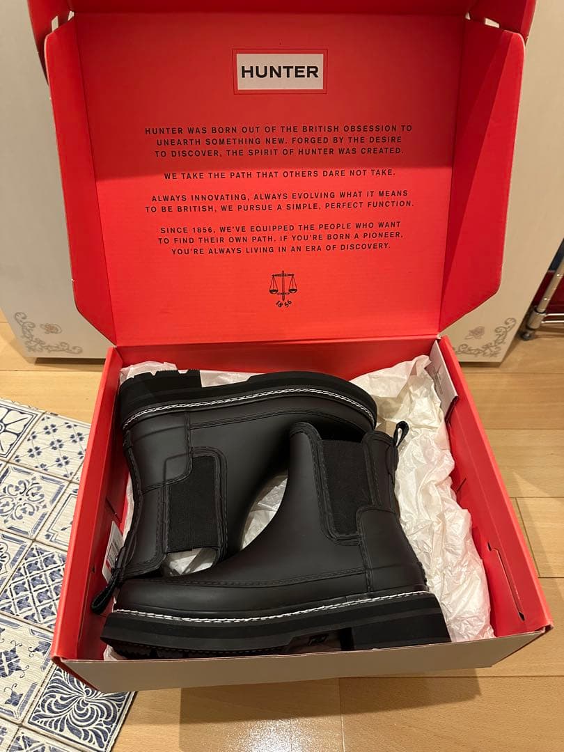 【新品未使用品】HUNTER　チェルシーブーツ　23～23.5cm レインブーツ