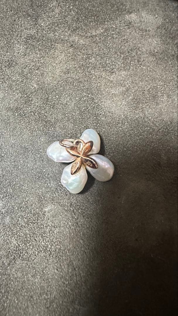 agete k10 淡水パール　チャーム　希少