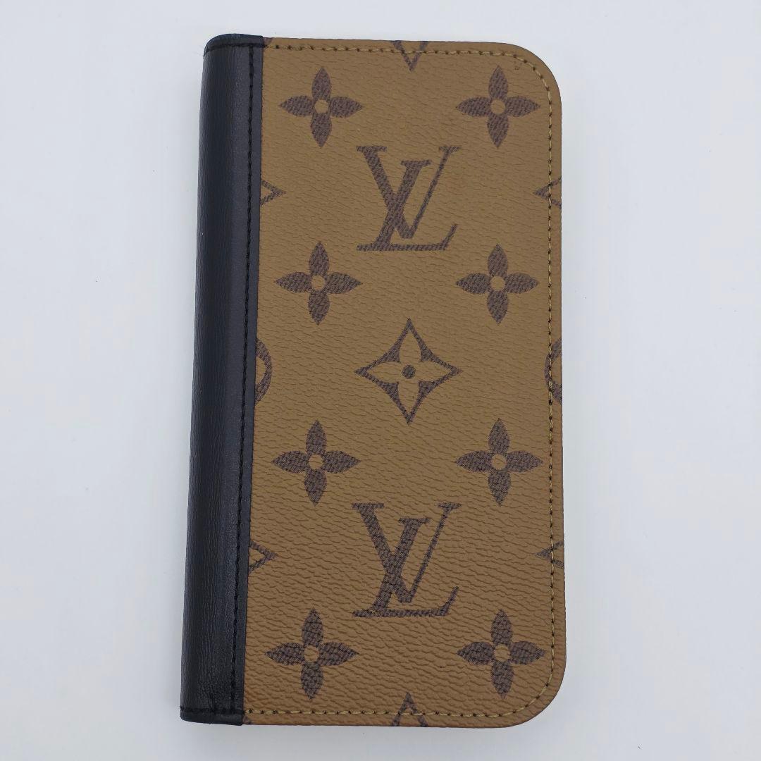 ✨美品✨ルイヴィトン iphone15pro 手帳型 ケース モノグラムリバース