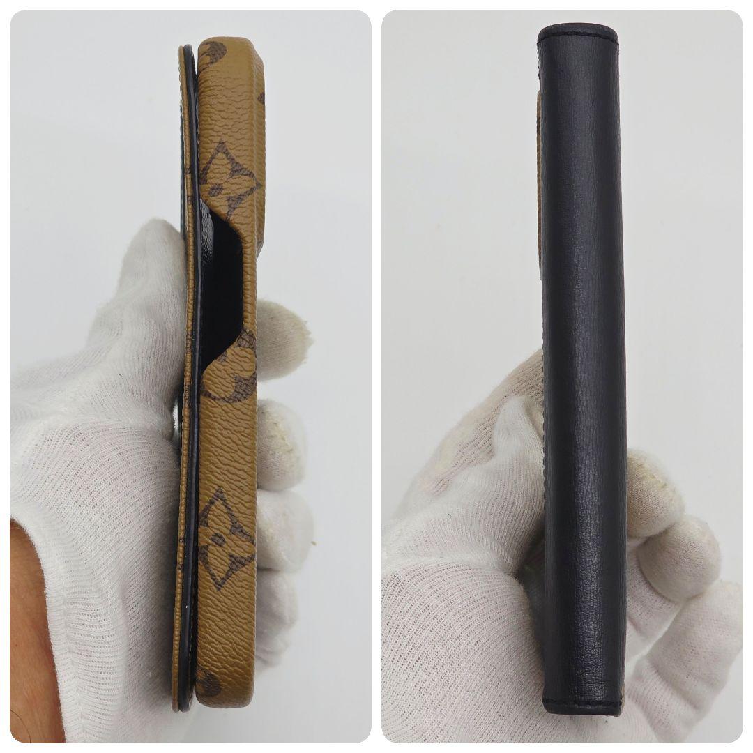 ✨美品✨ルイヴィトン iphone15pro 手帳型 ケース モノグラムリバース