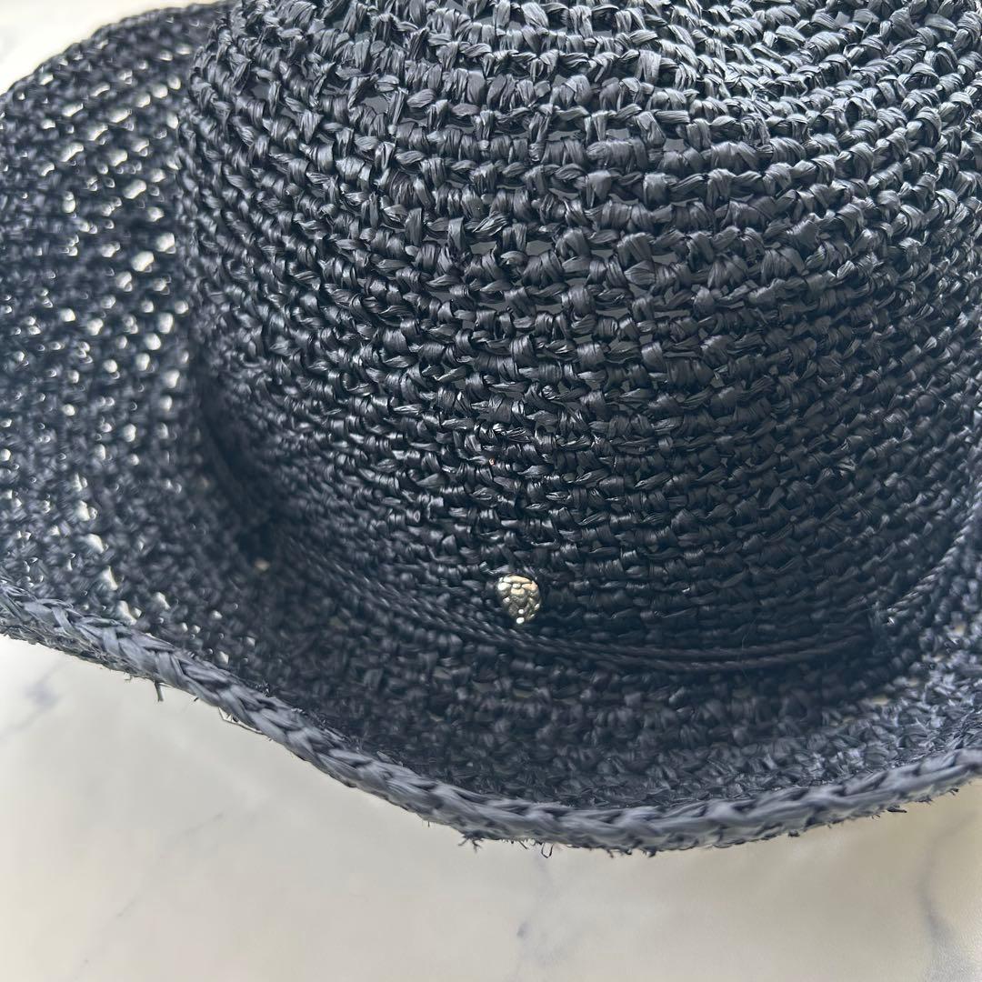 新品 ヘレンカミンスキー 麦わら帽子 ストローハット つば約10cm