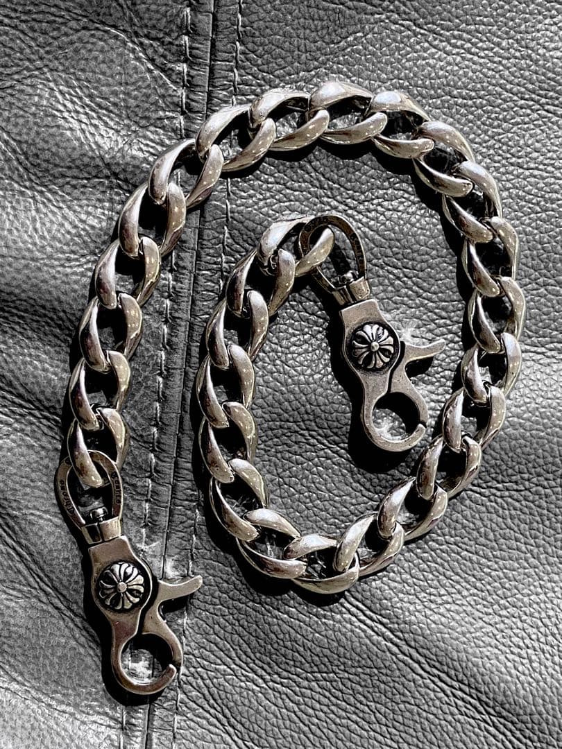 シルバー　アンティーク　ウォレットチェーン　　50cmm