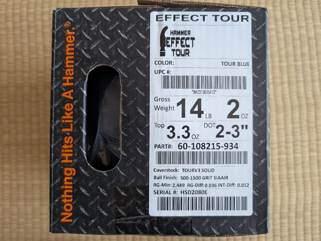 エフェクトツアー ボウリングボール 14ポンド　新品未使用