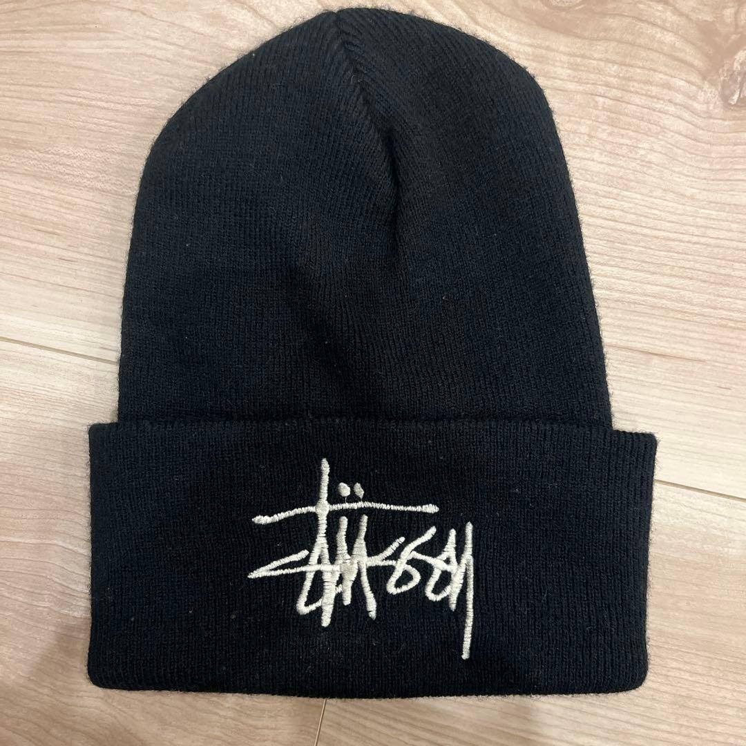 激レア　old stussy ニット帽　ビーニー　90s 白タグ