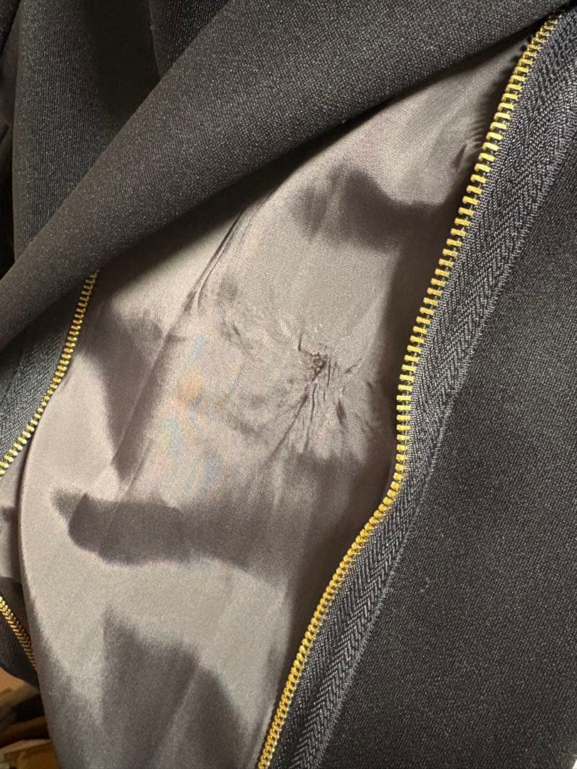 新品今季　エイミーロウ　シルエットアレンジ可能ボンディング サイドジップ パンツ