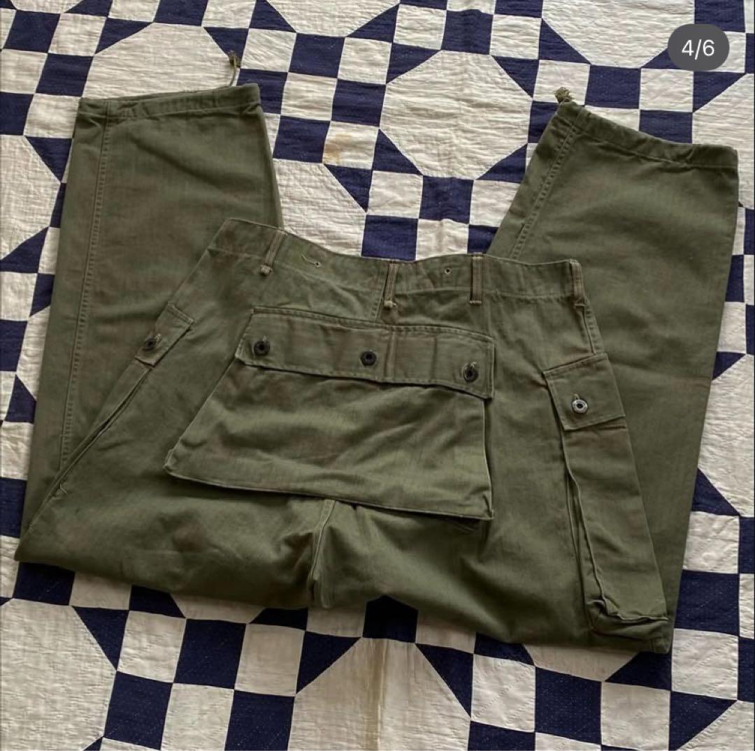【極美品】40s USMC M-44 モンキーパンツ ミリタリー パンツ