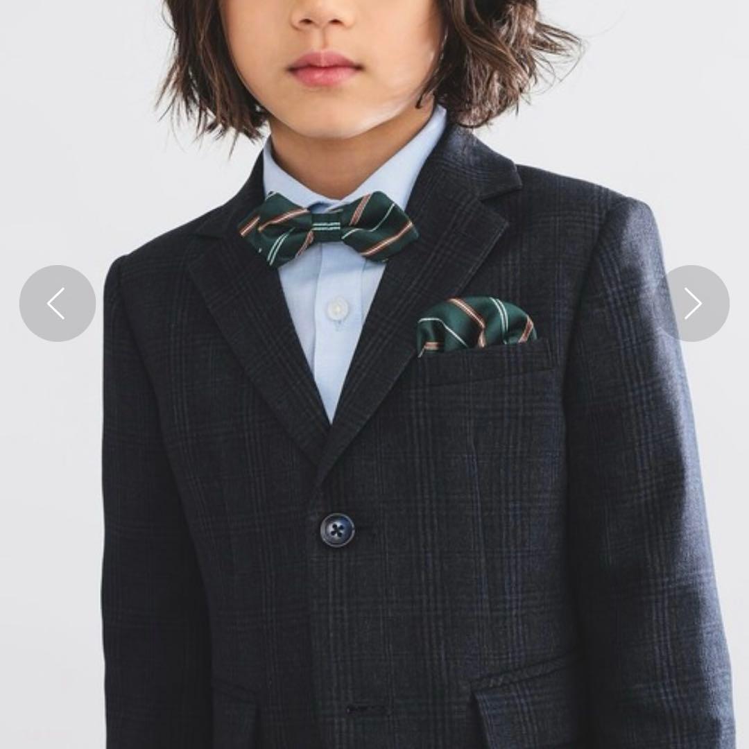 【美品】【クリーニング済】セットアップスーツ(ボウタイ、チーフ付)【BEAMS】