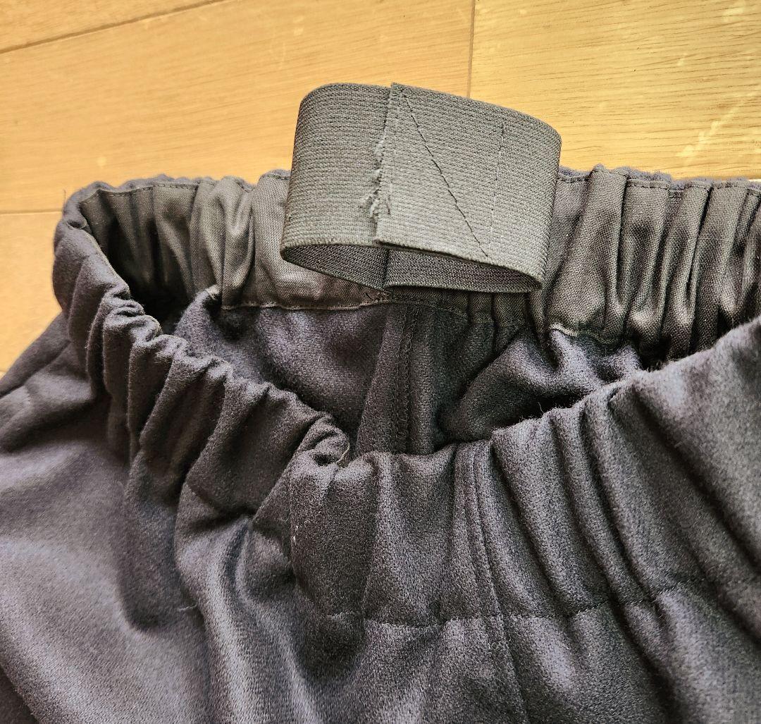 しまちんバルーンパンツ　圧縮ウール　黒