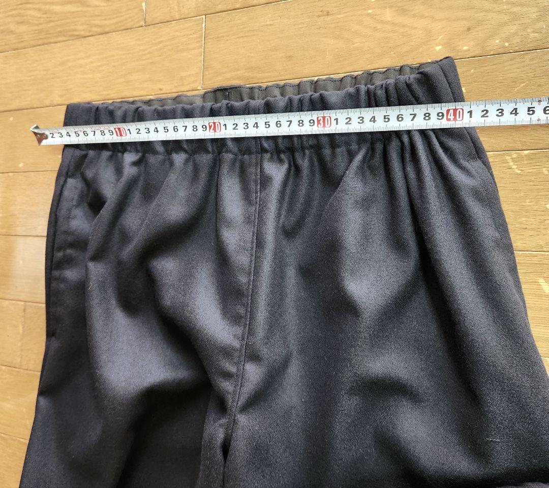 しまちんバルーンパンツ　圧縮ウール　黒