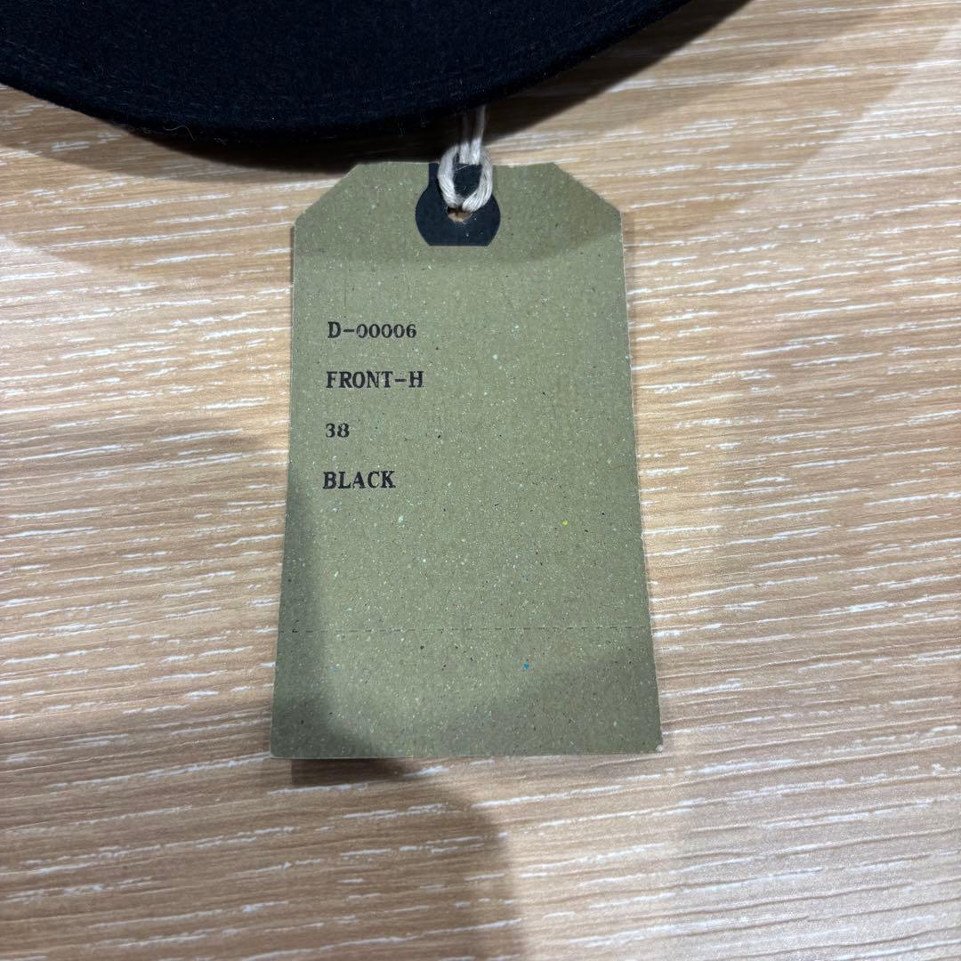 【新品】THE H.W DOG＆CO. FRONT-H HAT サイズ38 黒