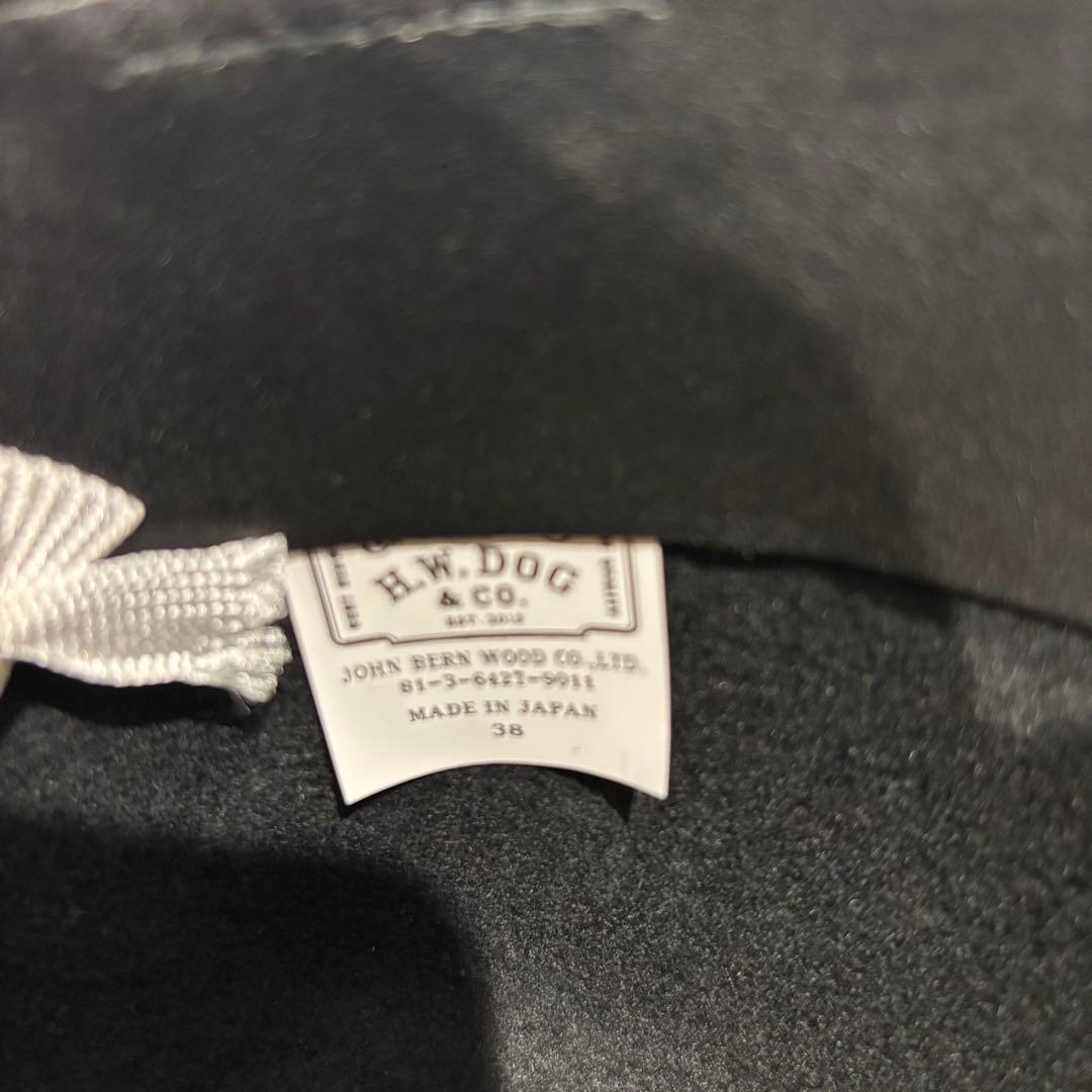【新品】THE H.W DOG＆CO. FRONT-H HAT サイズ38 黒