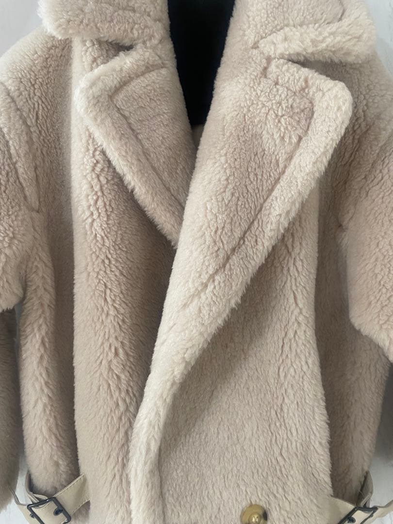 格安価格❕Rnyroom ボア テディベア ファーコート　ライトブラウン　M