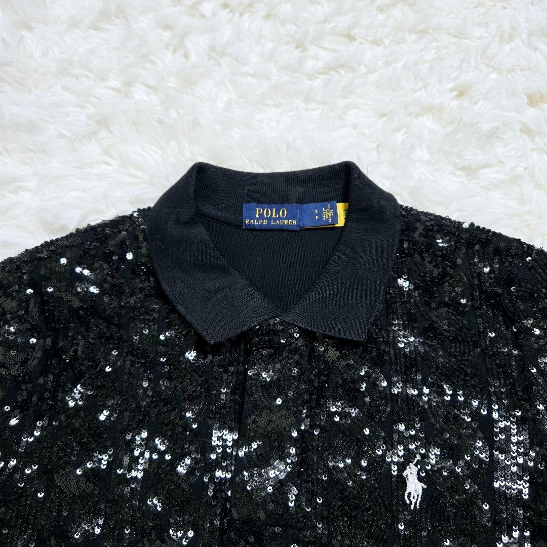 希少 ★ ポロ ラルフローレン スパンコール ポロシャツ ホース刺繍 現行タグ