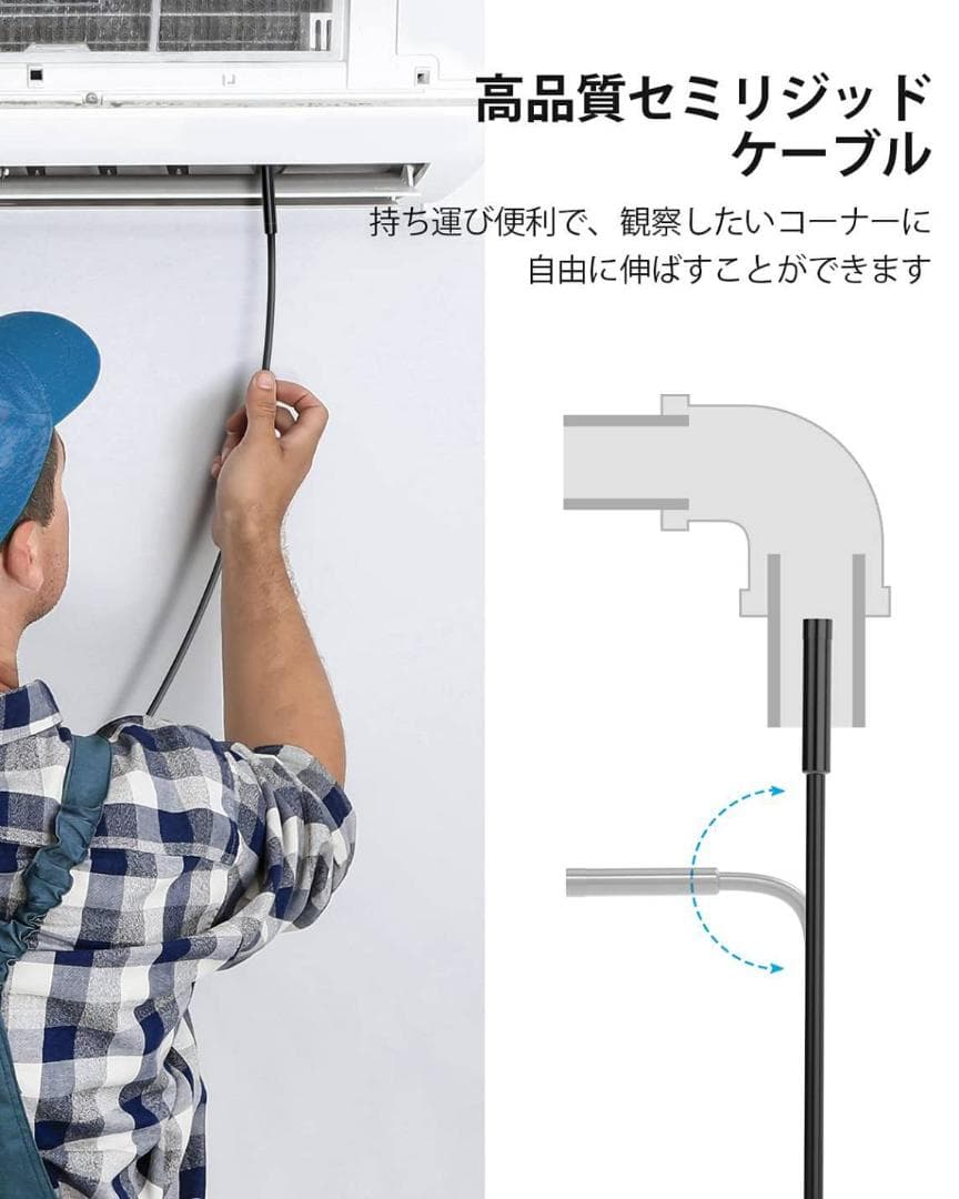 明るさ調節可能な青色LED内視鏡で詳細な観察を