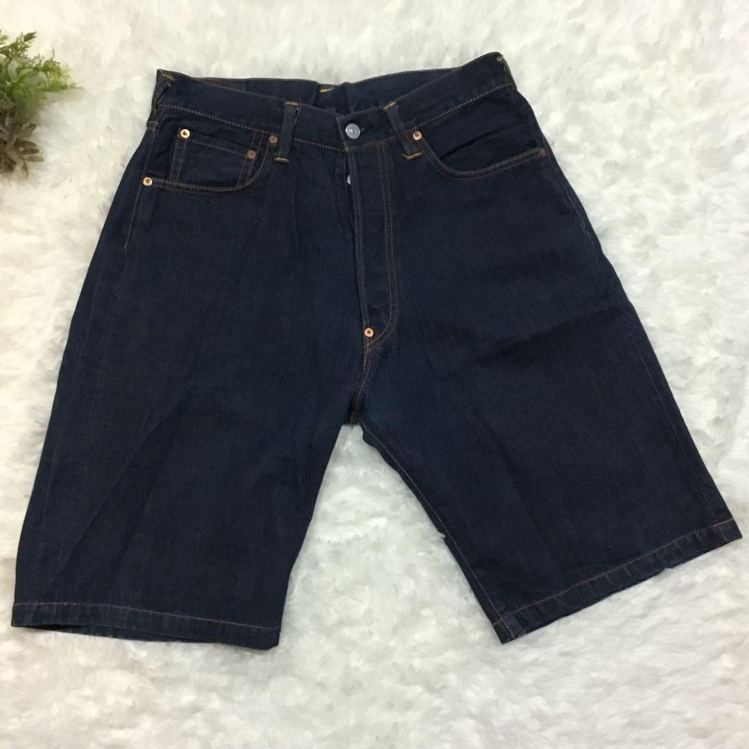 ✨希少✨EVISU 2001 デニムショートパンツ サイズ33 赤刺繍 戎魂