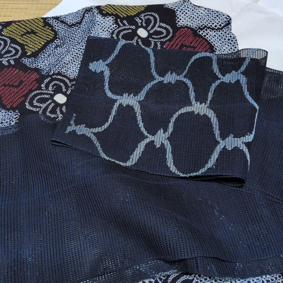 エフカ　有松鳴門　有松絞り　羅名古屋帯　セット