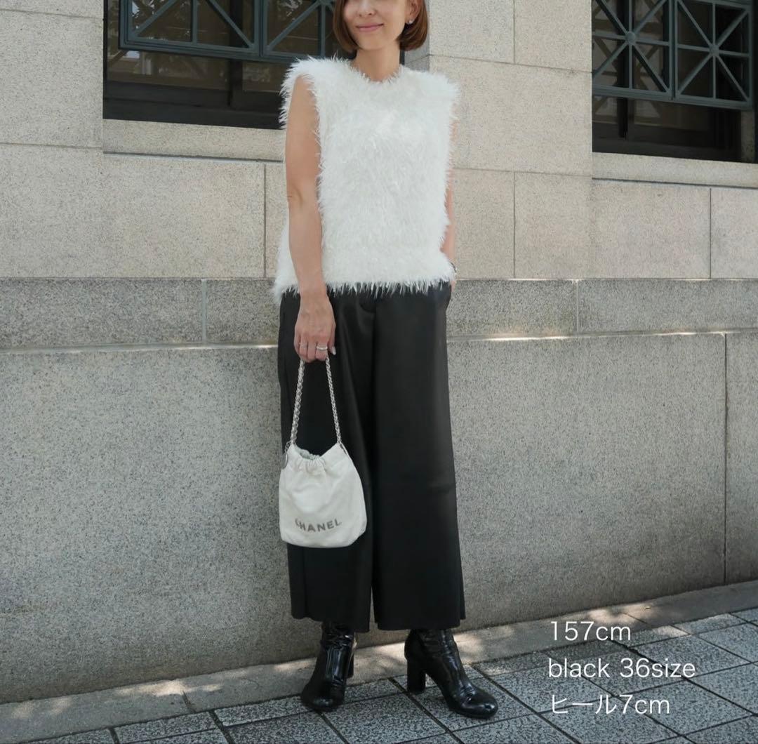 Heve ヘイヴ　rubber pants ラバーパンツ　ブラック　36 美品