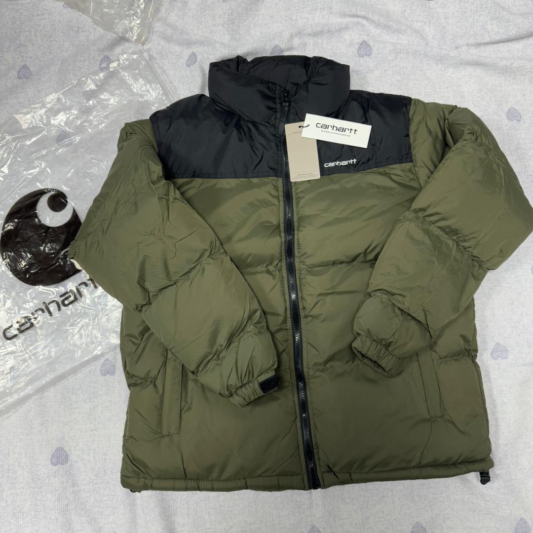 ダウンジャケット オリーブグリーン/ブラック