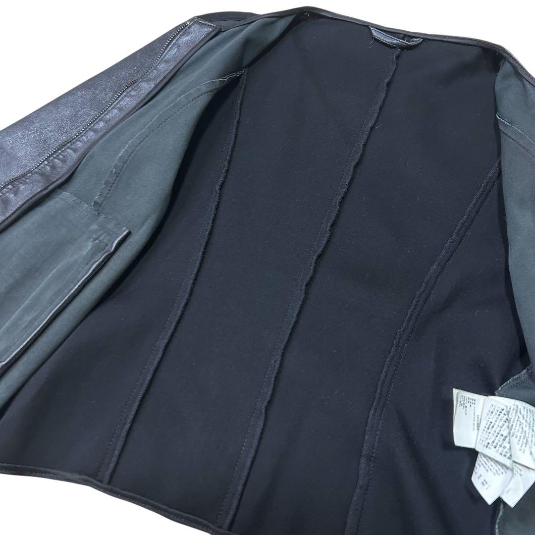 ★ほぼ未使用品★ WEEKEND MaxMara ノーカラー レザージャケット