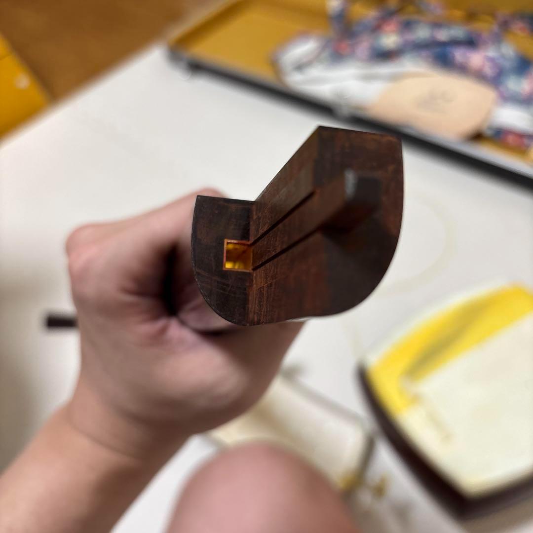 三味線 中棹 紅木 金細 綾杉胴 ハードケース 皮破れ 糸切れ