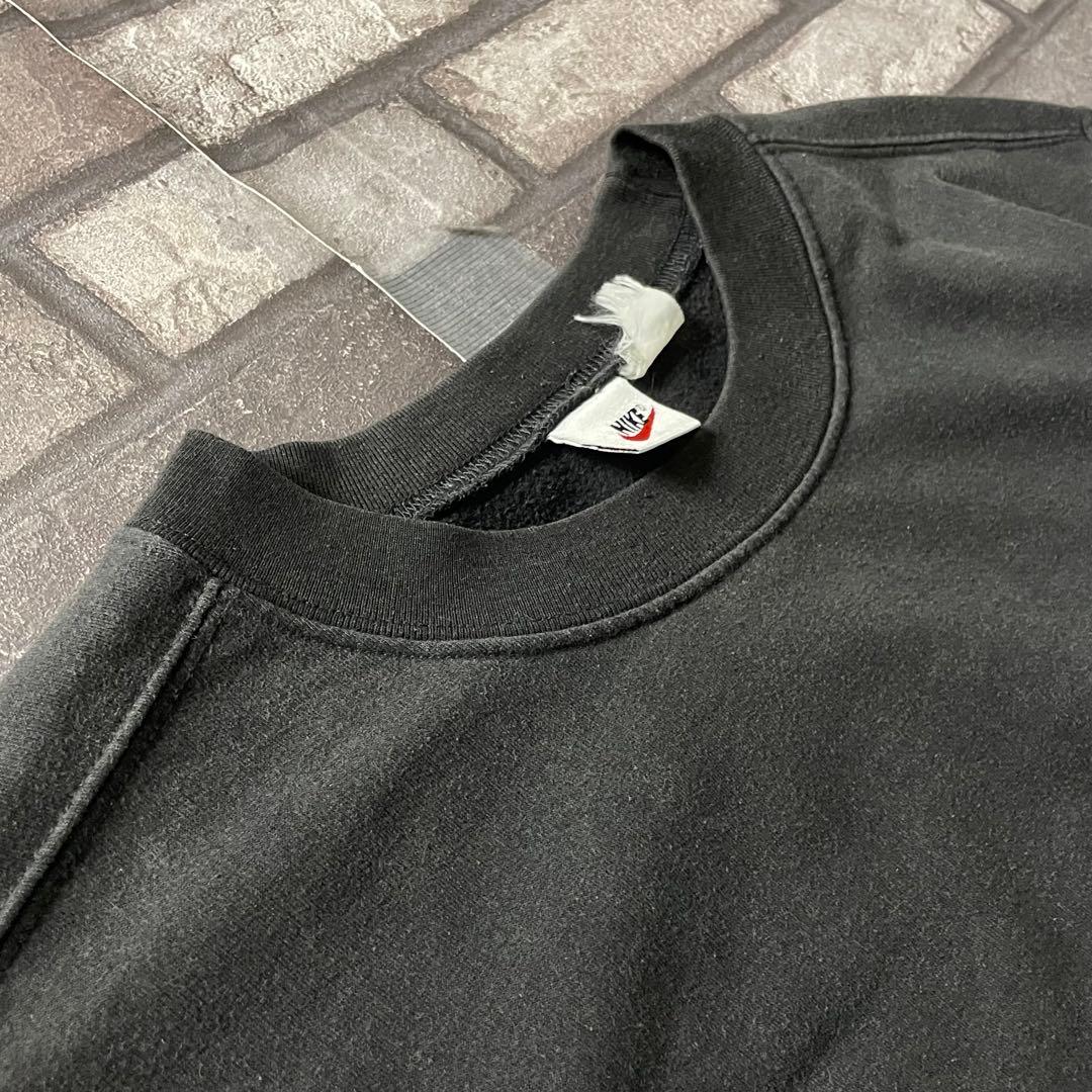 トップス 90's OLD NIKE short sweat shirt Black