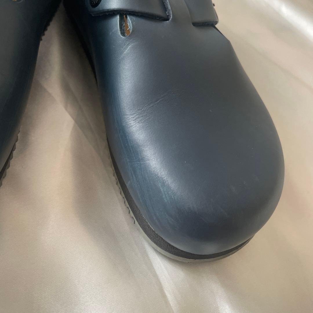 美品　ビルケンシュトック　TOKIO レザーサンダル　25.0cm ネイビー