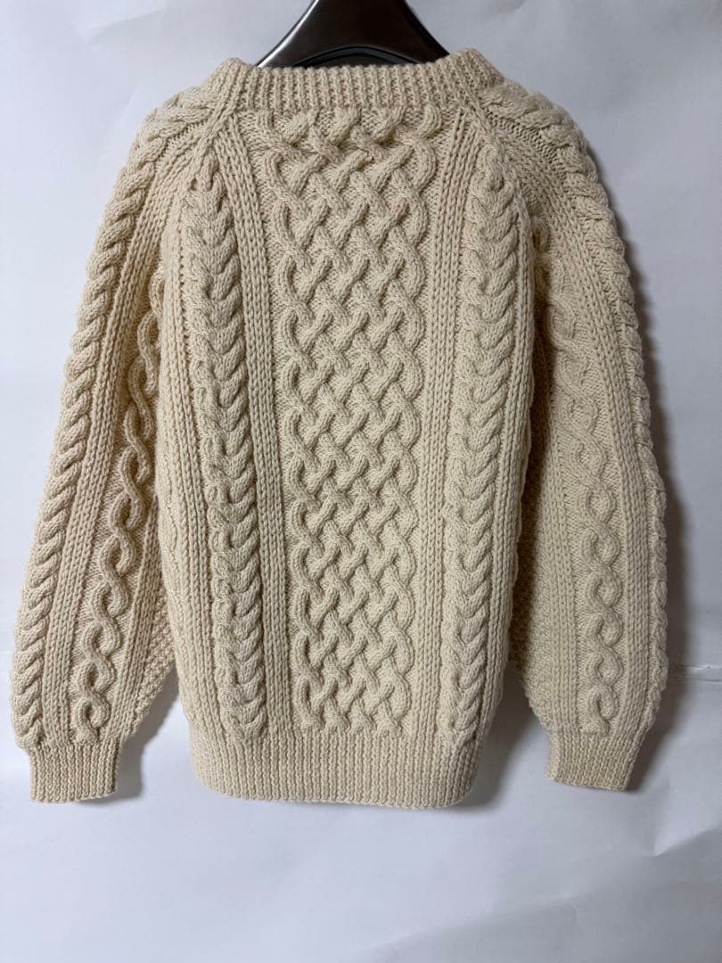 INVERALLAN / インバーアランハンドニットセーター 1A 茶タグ