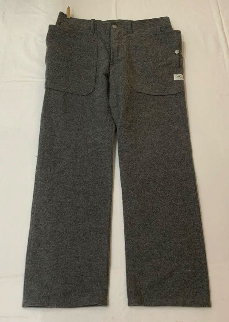A/W ササフラス フォールリーフパンツ ウール混 ワークパンツ M