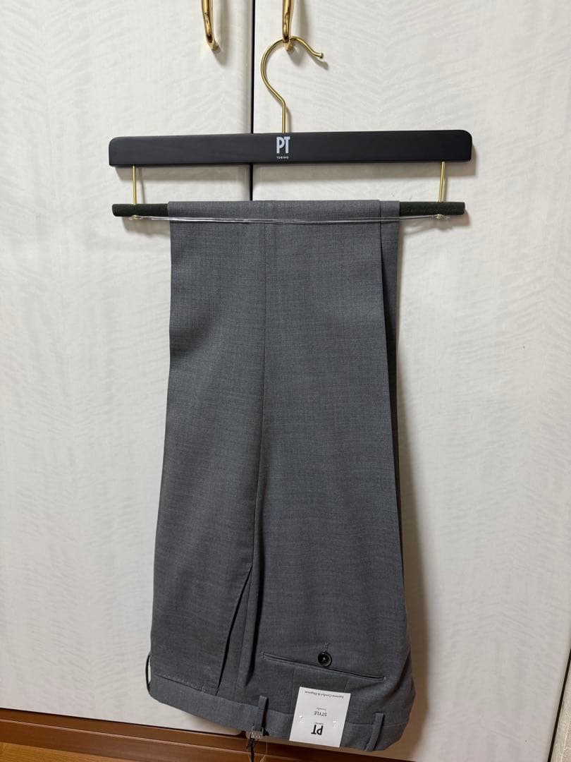 新品　PT TORINO Traveller スラックス ライトグレー 46