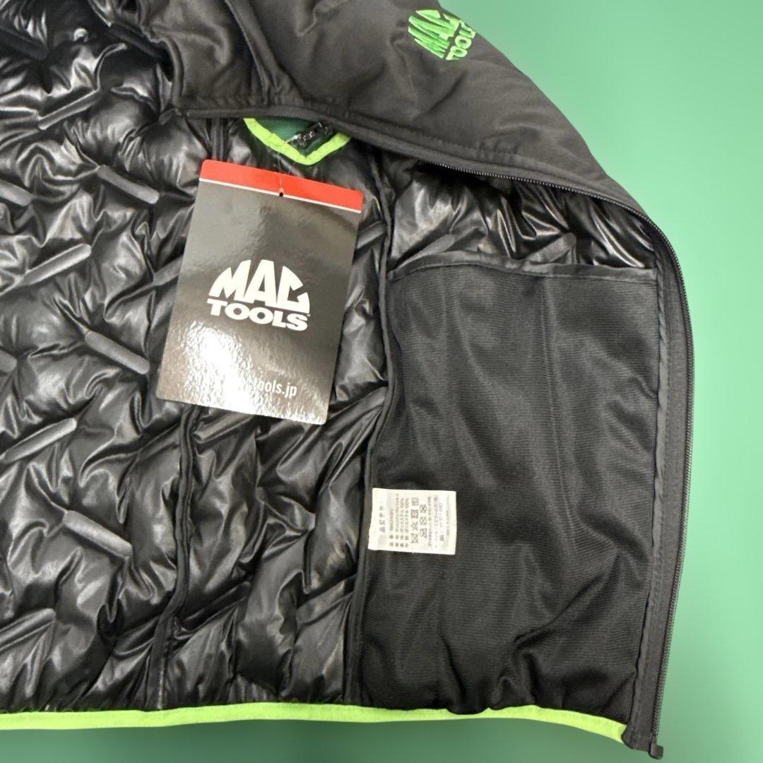 MACTOOLS マックツール シームレスベスト ブラック×グリーンLサイズ