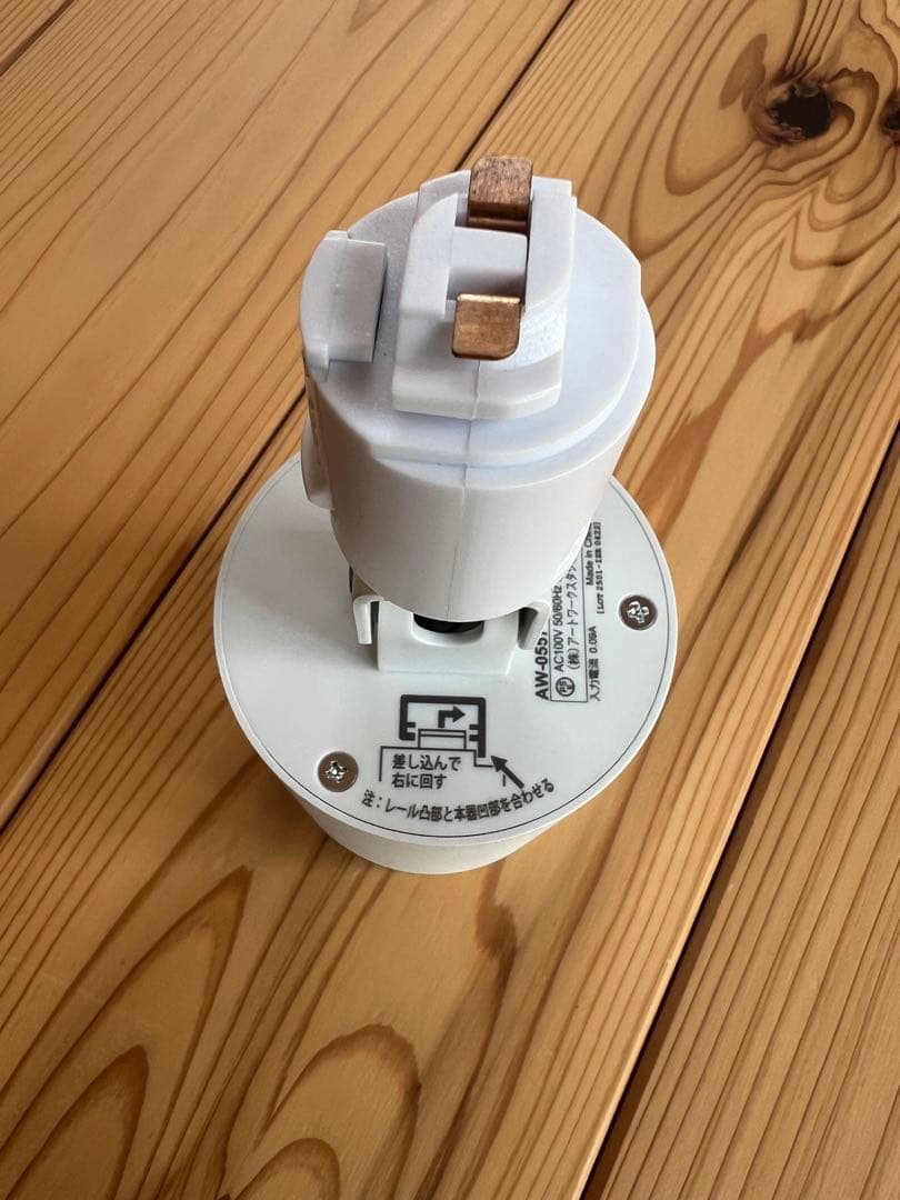 Grid-swingable duct down light ホワイト