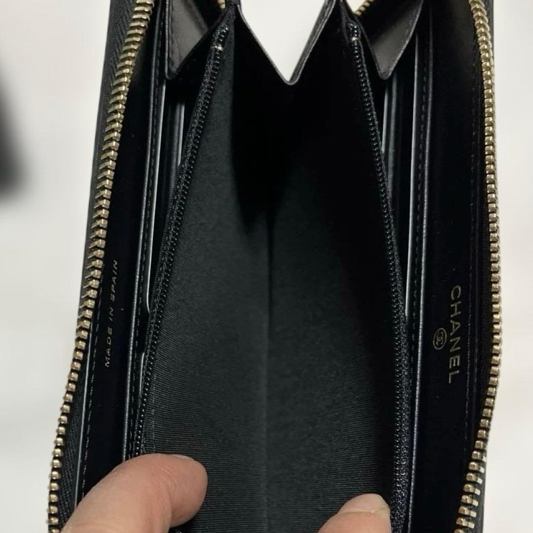 CHANEL ココマーク CCフィリグリー ジップウォレット