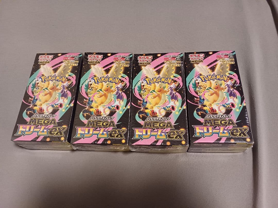 ポケモンカードゲーム MEGAドリームEX 4BOX シュリンク付き