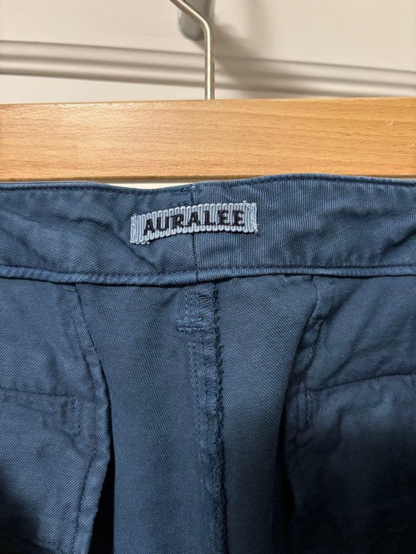 パンツ AURALEE PRODUCTDYED FINX GABARDINE PANTS