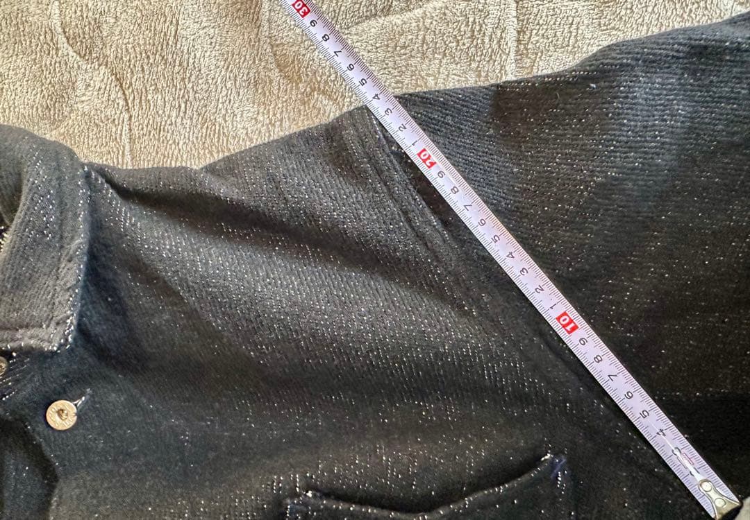 ポストオーバーオールズ　日本製　ブラック　コットン✖️ナイロン生地