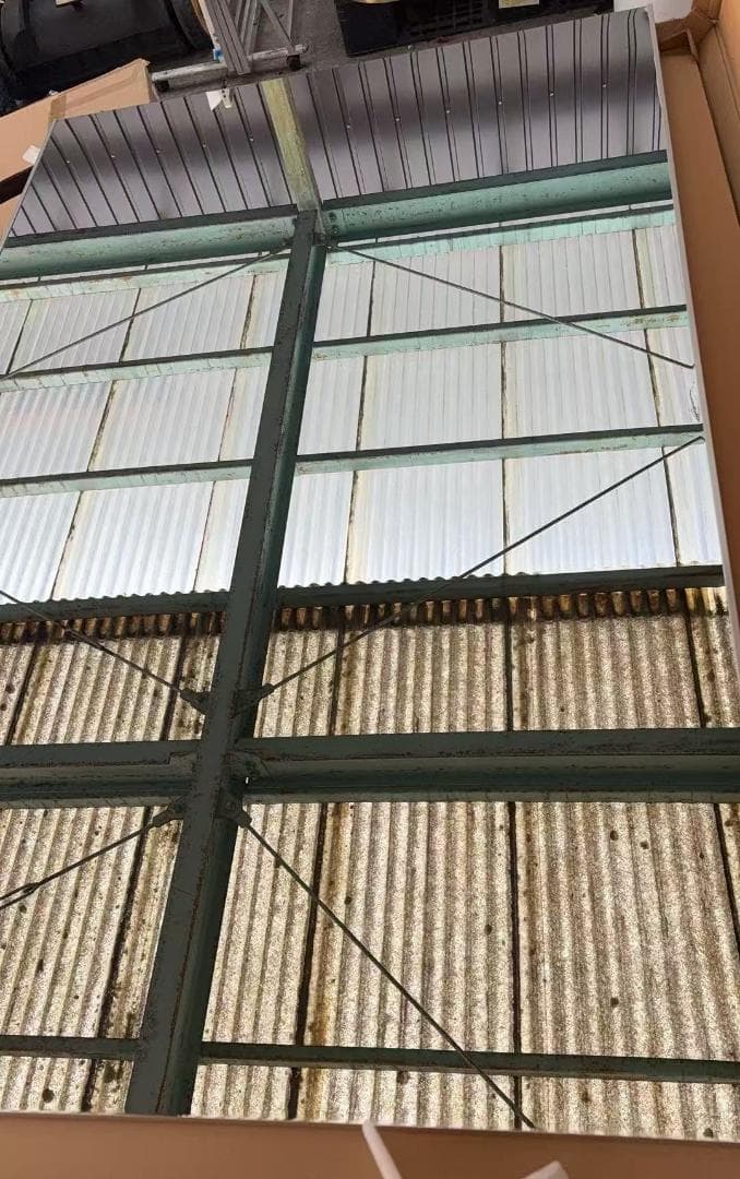 【美品】スタンドミラー 壁掛け 割れない鏡 幅100cmx160cm 銀色 5番