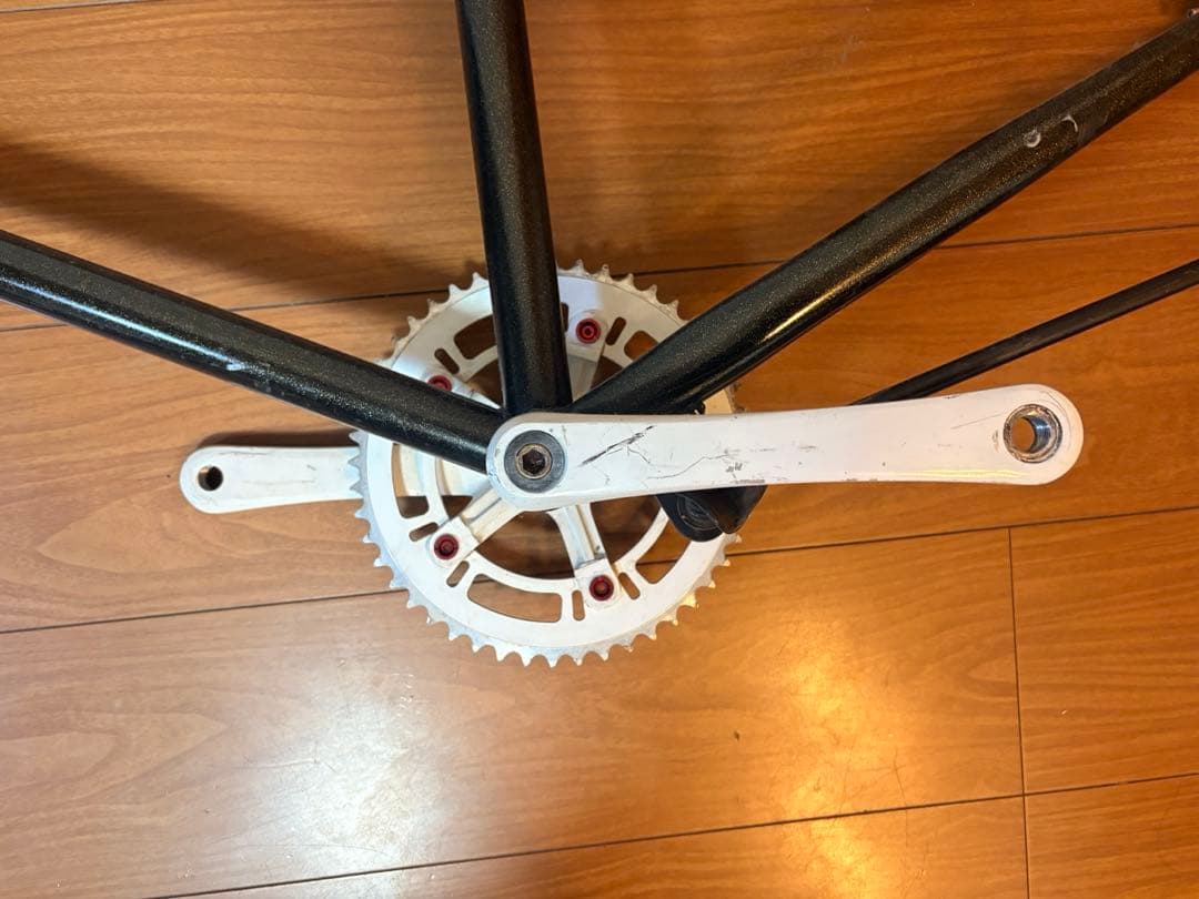 自転車フレーム＋フォーク＋クランクセット（現状／レストアベース）