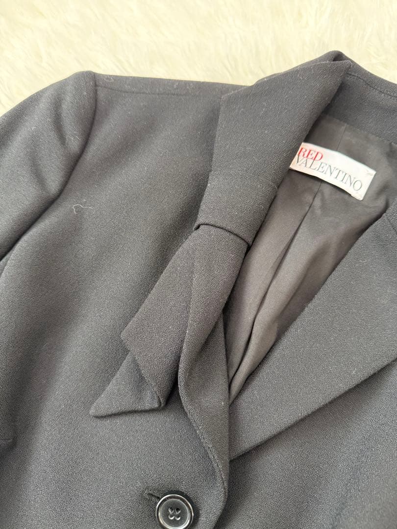美品　red valentino ジャケット　リボン　毛混　フォーマル　イタリア
