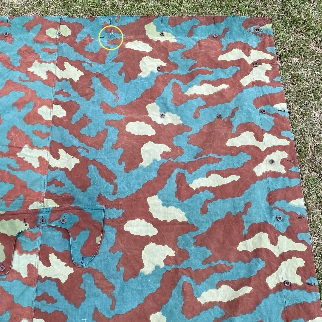 【入手困難】イタリア軍幕　サンマルコ迷彩　１枚　テント　ミリタリー　野営