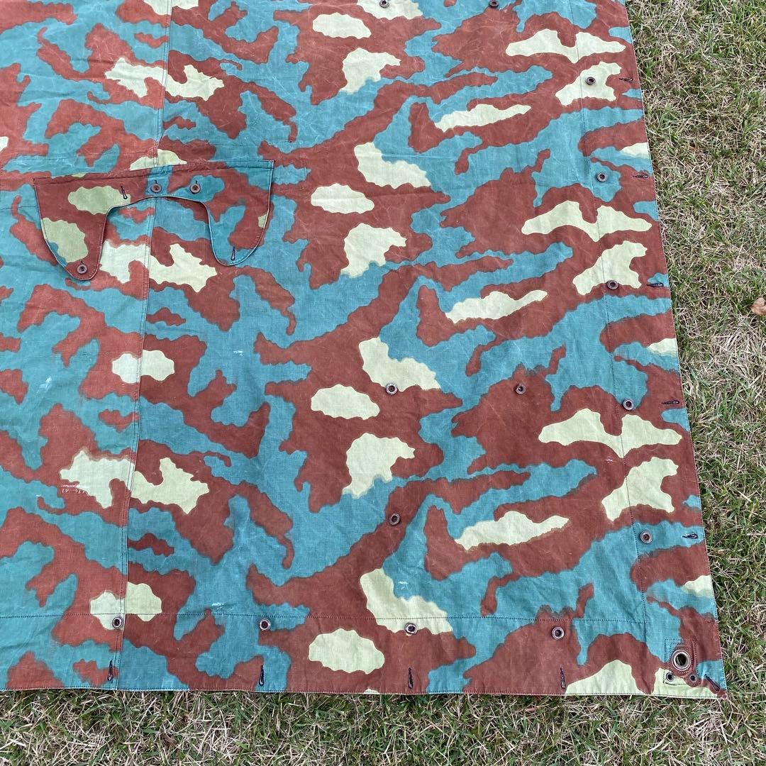 【入手困難】イタリア軍幕　サンマルコ迷彩　１枚　テント　ミリタリー　野営