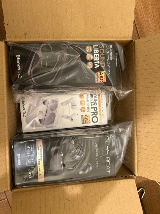 フル ワイヤレスイヤホン　5個