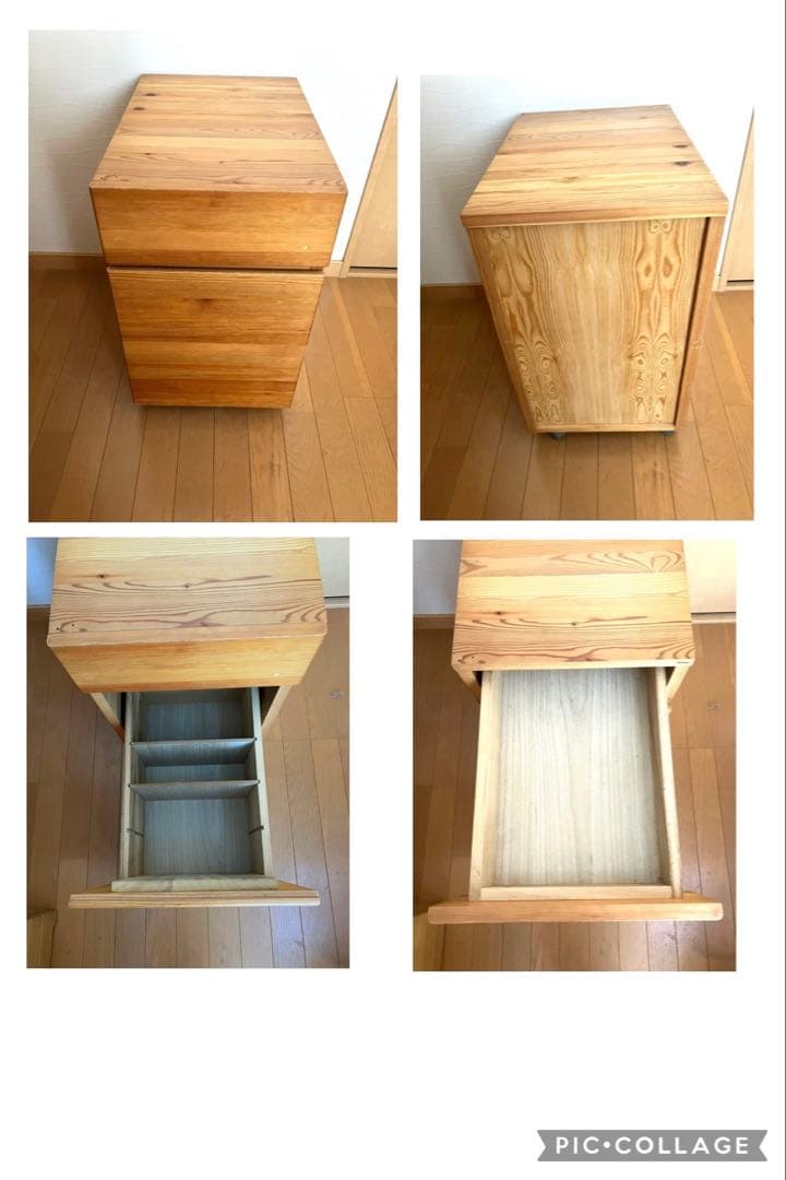 110tony  MUJ I無印良品　パイン材学習机セット