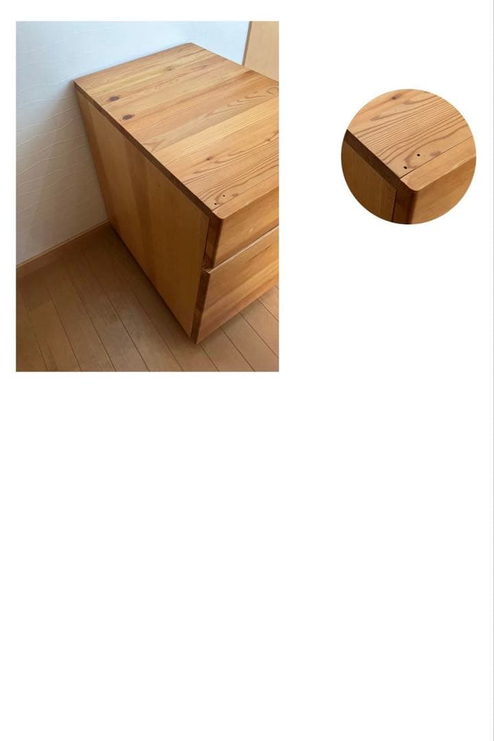 110tony  MUJ I無印良品　パイン材学習机セット