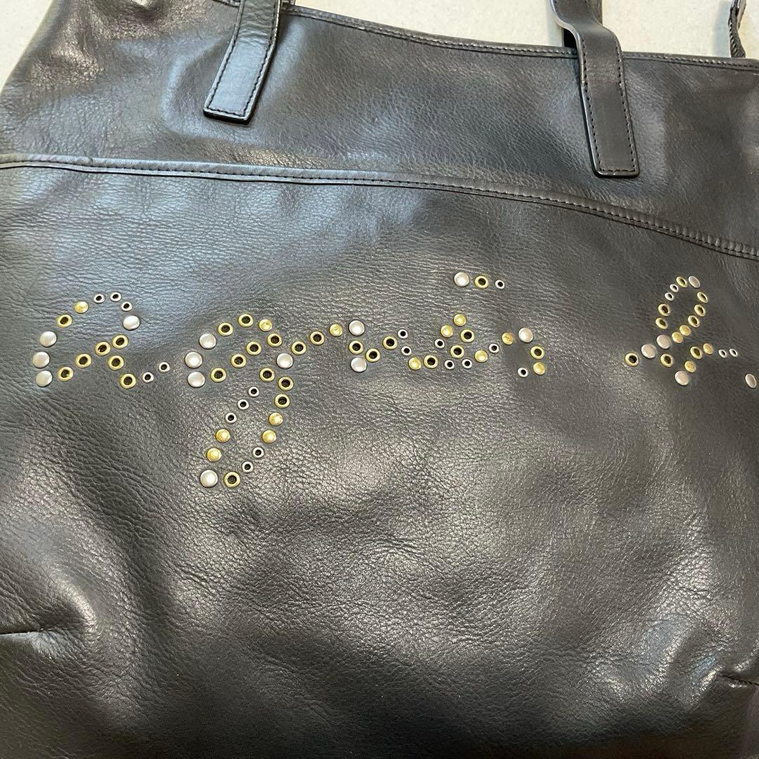 アニエスベー 本革ワンショルダーバッグ スタッズ使い セール中♪