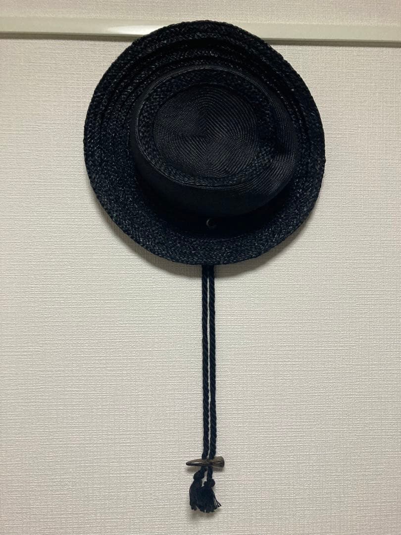 KIJIMATAKAYUKI ストローハット ストラップ付き