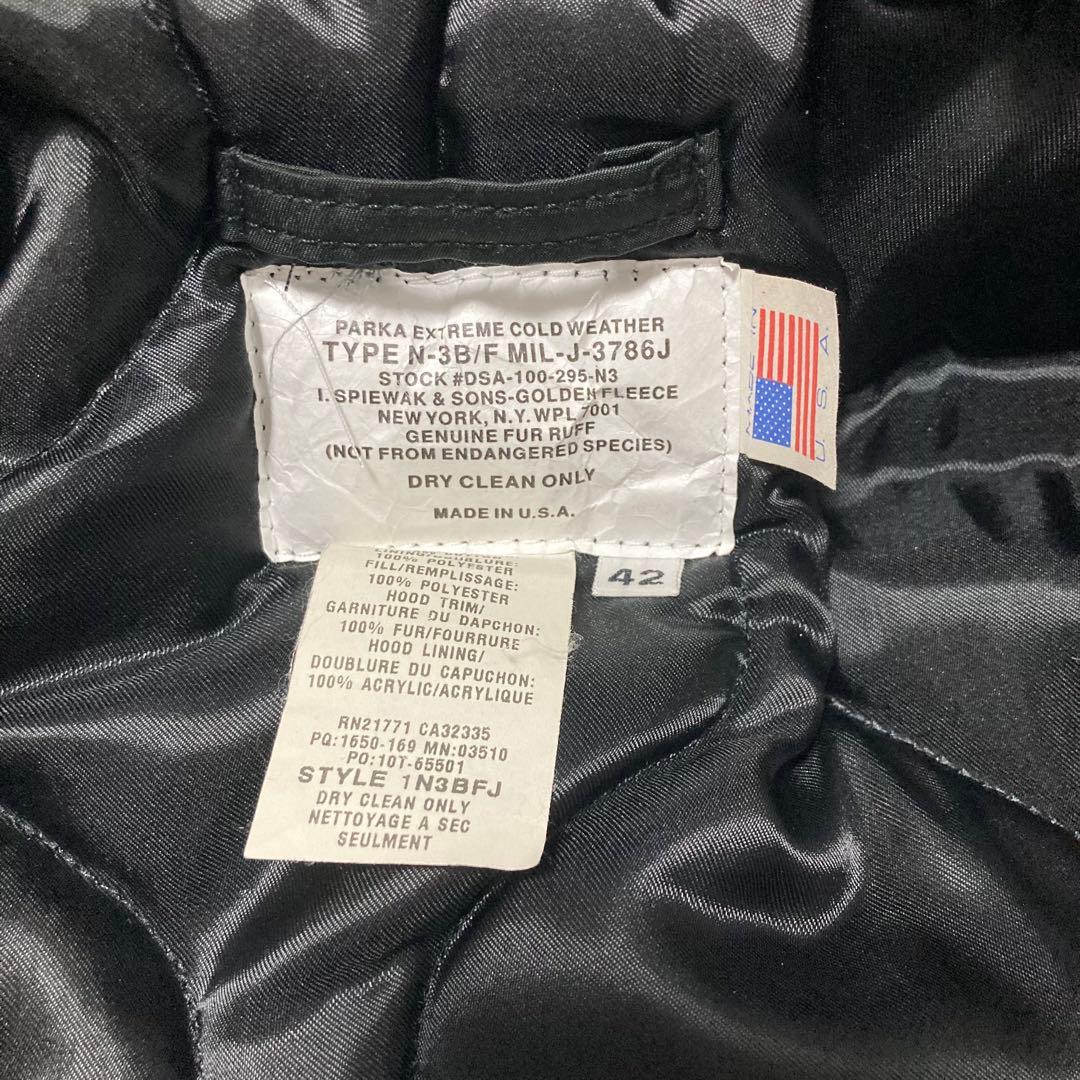 希少スピワックGolden Fleece N-3B サイズ42 キャンバス地