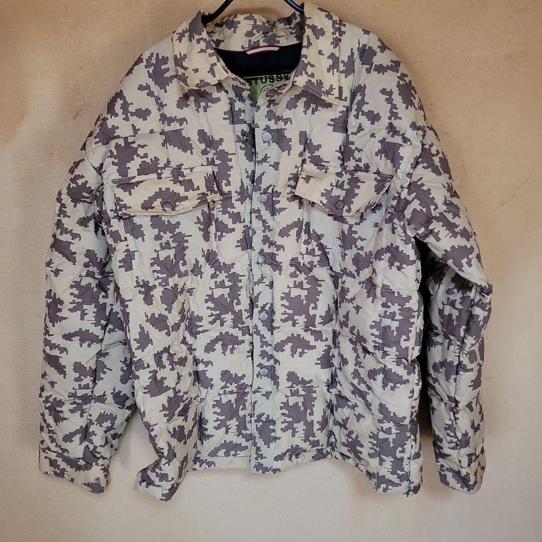 稀少 STUSSY 迷彩ダウンジャケット Mサイズ
