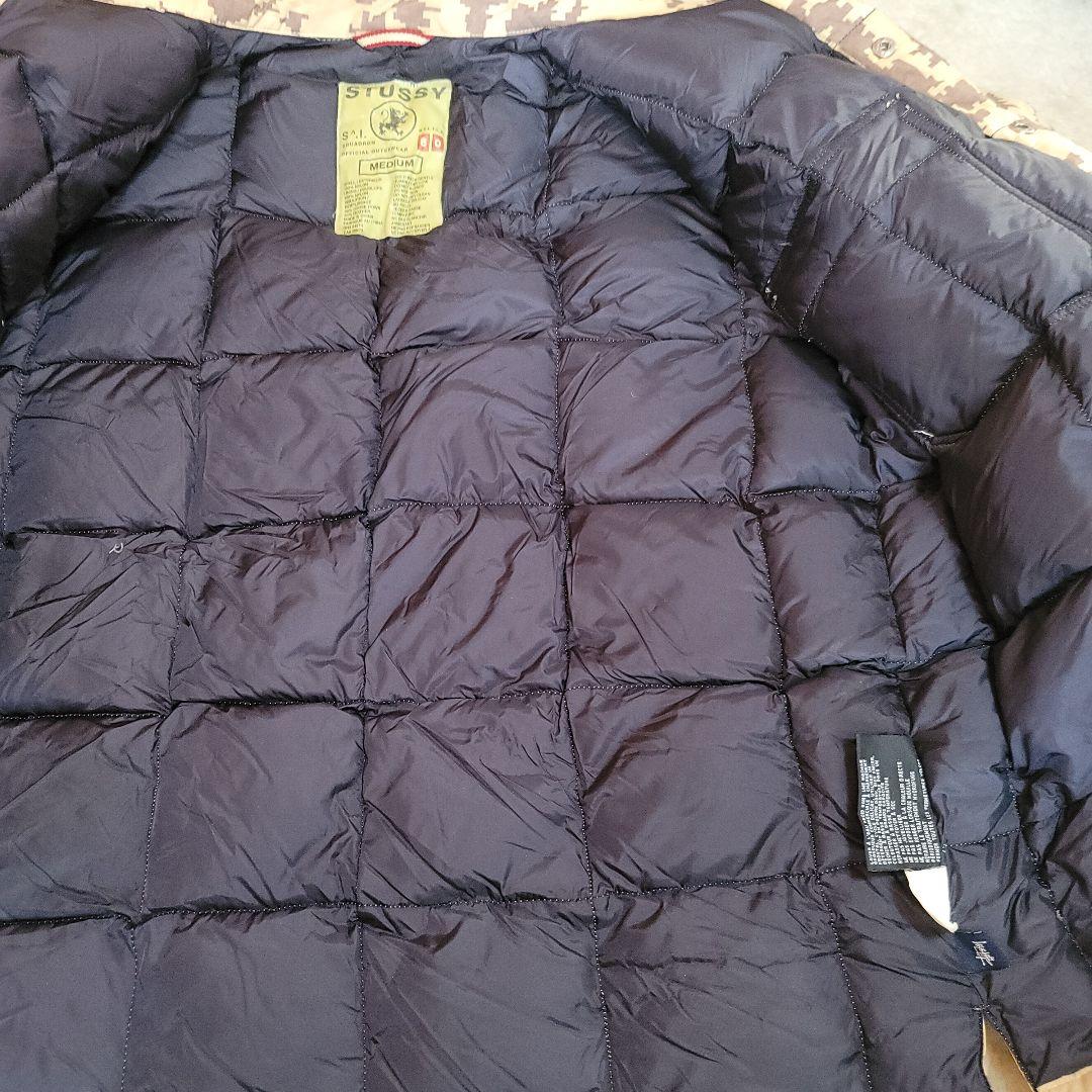 稀少 STUSSY 迷彩ダウンジャケット Mサイズ
